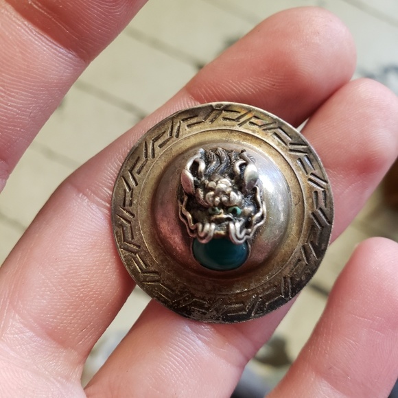 ~RARE! Antique Jade Dragon Earrings!!~ - Picture 5 of 8